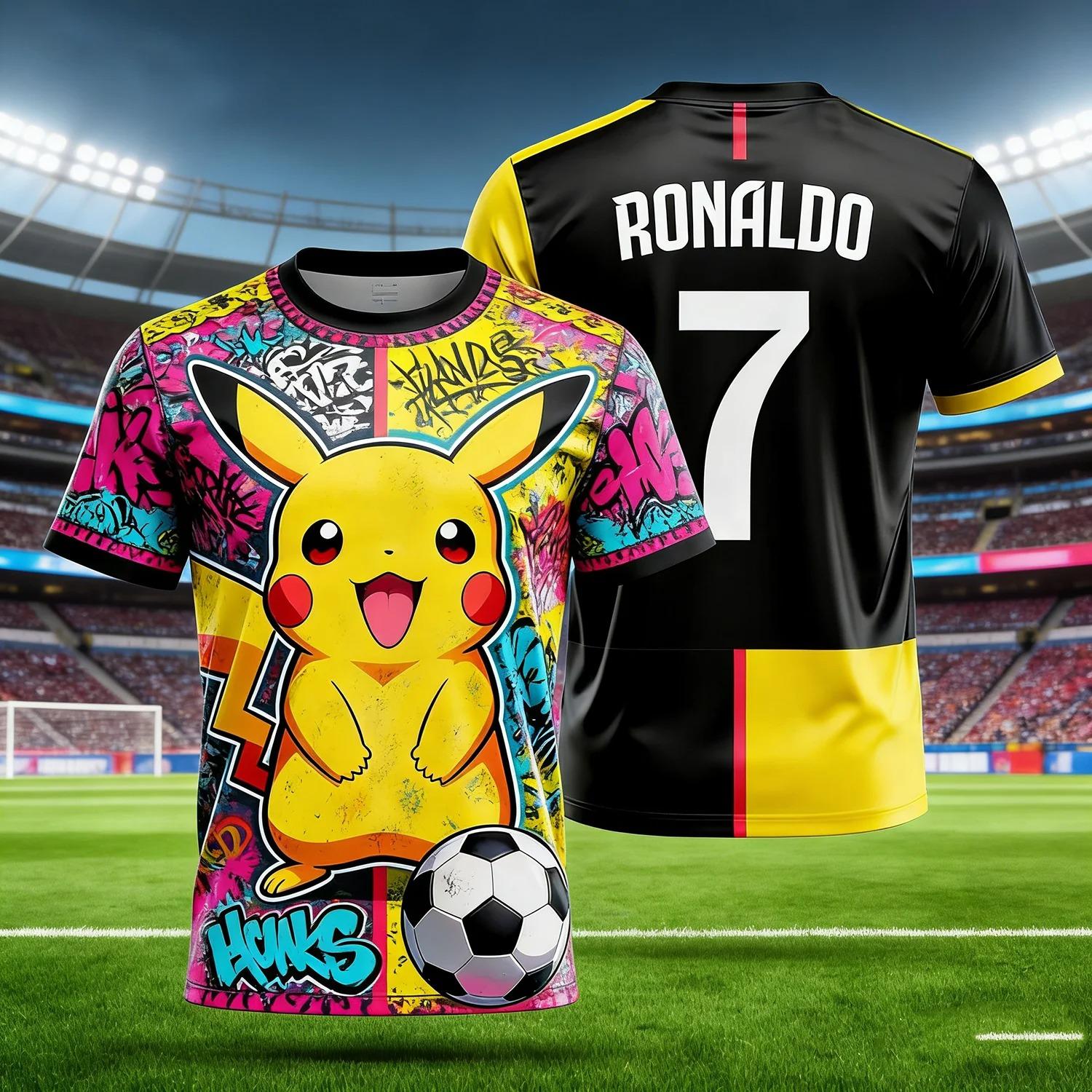 New Pikachu Special Edition Football Jersey T-shirt 2026 Ronaldo No.7 Men s Women s Football Jersey Pikachu Breathable T-shirt 4XL
New Pikachu Special Edition Football Jersey T-shirt 2026 Ronaldo No.7 Men s Women s Football Jersey Pikachu Breathable T-shirt 4XL