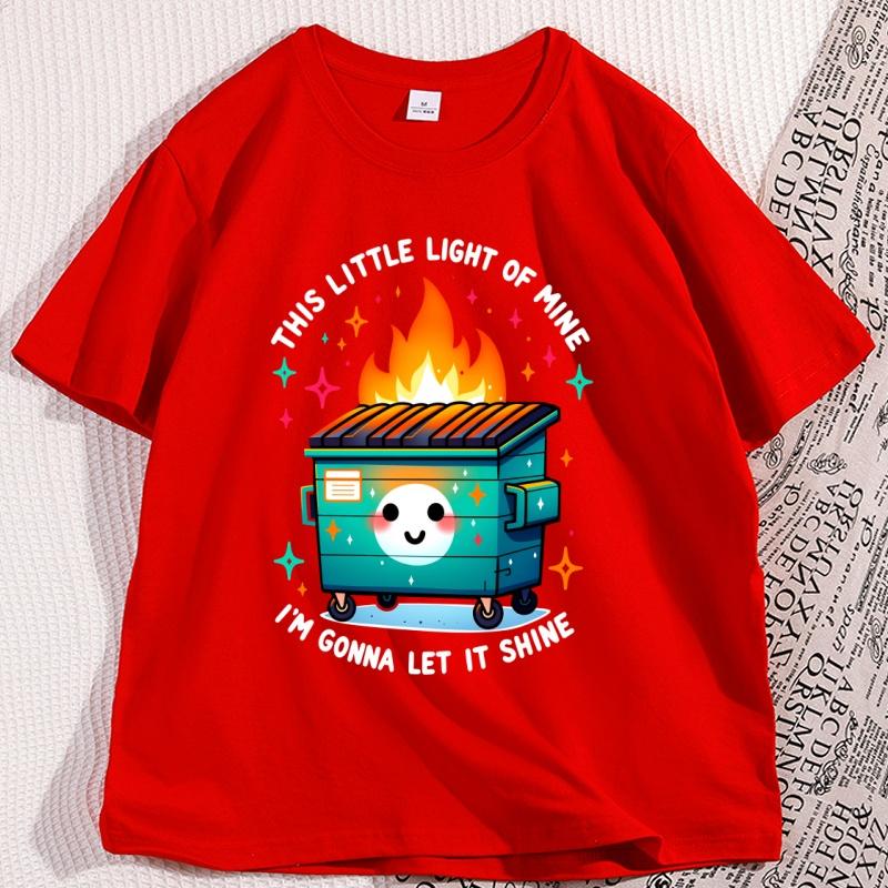 Funny Dumpster Fire Tshirt Coton Short Sleeve T Shirt Round Neck Loose and Base Tshirt for Men Women Streetwear S
Funny Dumpster Fire Tshirt Coton Short Sleeve T Shirt Round Neck Loose and Base Tshirt for Men Women Streetwear S