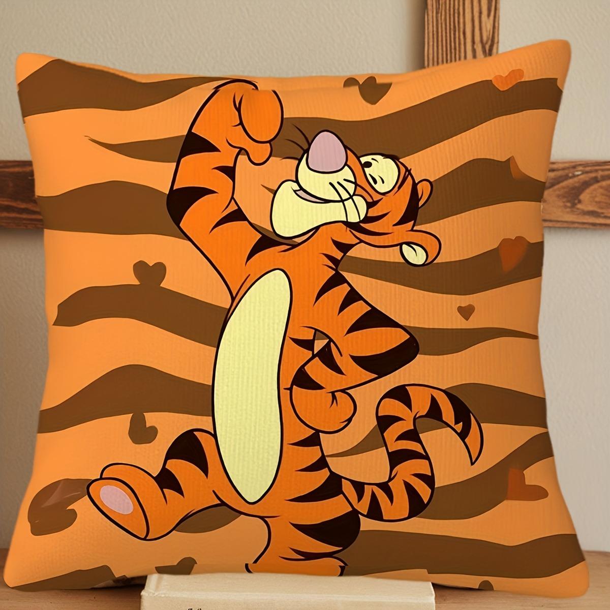 Winnie the Pooh-inspired Tigger Cartoon Print Pillow Cover for Cozy Decor Sofa cushion cover, bedroom room home decoration 16x16Inch
Winnie the Pooh-inspired Tigger Cartoon Print Pillow Cover for Cozy Decor Sofa cushion cover, bedroom room home decoration 16x16Inch