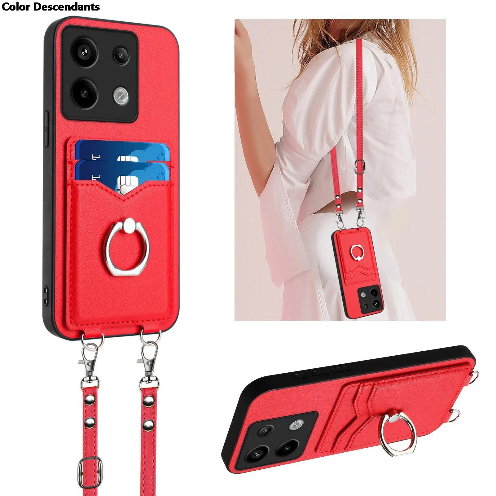 Crossbody Ring Holder Cards Solt Wallet Leather Case For Xiaomi Redmi Note 13 Pro Plus 12 13C POCO X6 X5 F5Pro Lanyard Bag Cover For RM Note12Turbo червоний
Crossbody Ring Holder Cards Solt Wallet Leather Case For Xiaomi Redmi Note 13 Pro Plus 12 13C POCO X6 X5 F5Pro Lanyard Bag Cover For RM Note12Turbo червоний