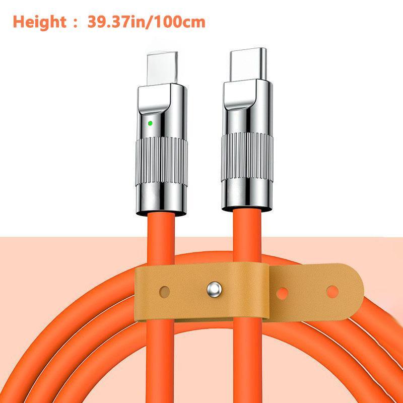 Сверхбыстрая зарядка с одной головкой из цинкового сплава Lightning Geek Line TPE Liquid Phone Кабель для передачи данных Индикатор Световой индикатор 1M 1m оранжевый
Сверхбыстрая зарядка с одной головкой из цинкового сплава Lightning Geek Line TPE Liquid Phone Кабель для передачи данных Индикатор Световой индикатор 1M 1m оранжевый