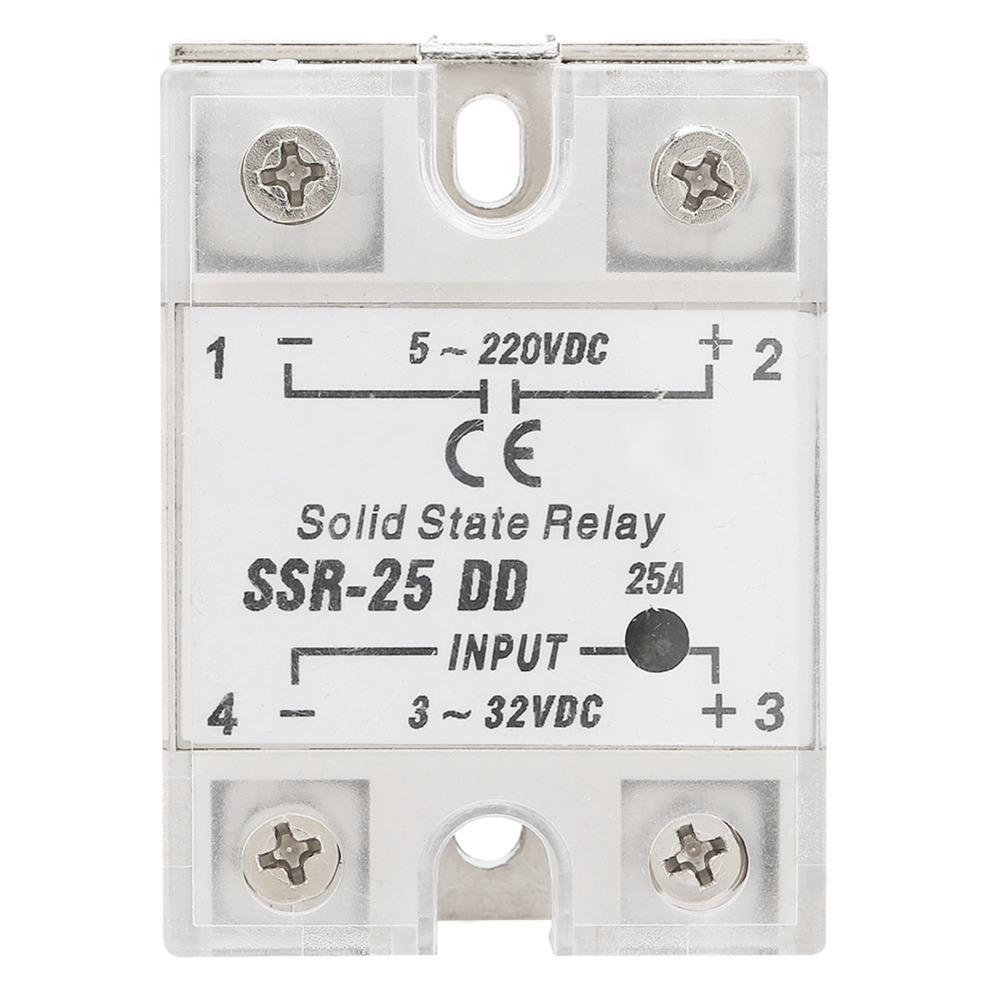 Compact Size SSR-25 DD Relay 25A 5-220VDC SSR-25 Relay DC Control DC 25A Solid State Relay Packaging Machinery SSR-25DD
Compact Size SSR-25 DD Relay 25A 5-220VDC SSR-25 Relay DC Control DC 25A Solid State Relay Packaging Machinery SSR-25DD