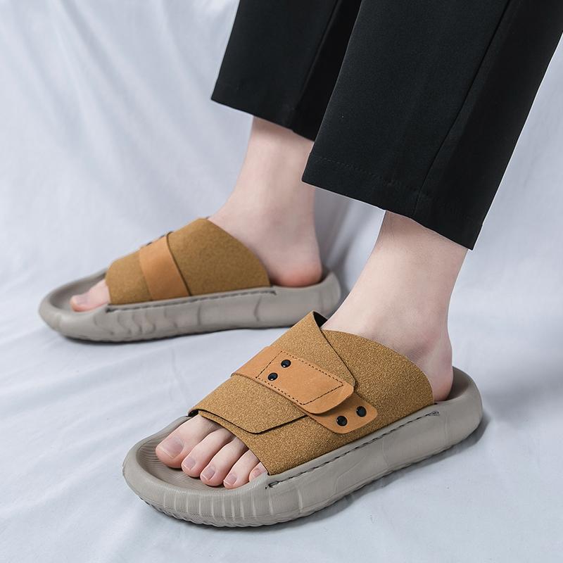Men Khaki Slippers Wide Palm Outdoor Summer Black Flats Beach Shoes for Students Plus Size EU:43 дубильна кора
Men Khaki Slippers Wide Palm Outdoor Summer Black Flats Beach Shoes for Students Plus Size EU:43 дубильна кора