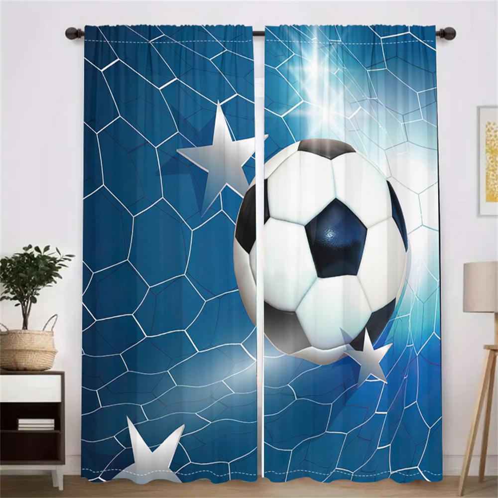 2 шт. Шторы на спортивную тематику с узором футбольной звезды для гостиной, спальни, кабинета, солнцезащитные, синий сетчатый фон, декоративные шторы 29.5W65H(inch)x2Pcs&Rod Pocket
2 шт. Шторы на спортивную тематику с узором футбольной звезды для гостиной, спальни, кабинета, солнцезащитные, синий сетчатый фон, декоративные шторы 29.5W65H(inch)x2Pcs&Rod Pocket