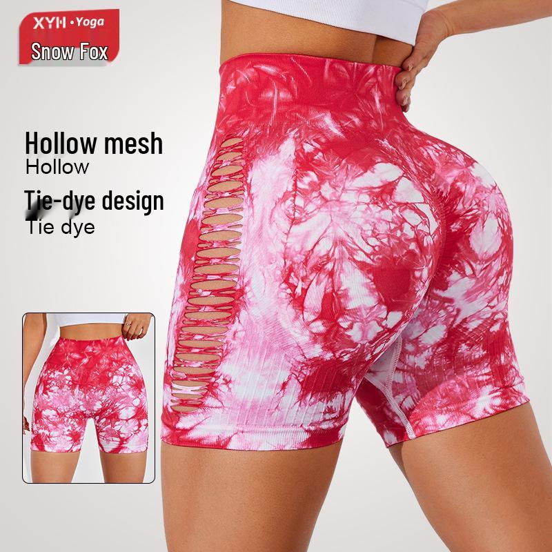 Red Tie-Dye Mesh Cutout High-Waist Elastic Sports Shorts for Women - Hip-Lifting Yoga & Running Small
Red Tie-Dye Mesh Cutout High-Waist Elastic Sports Shorts for Women - Hip-Lifting Yoga & Running Small