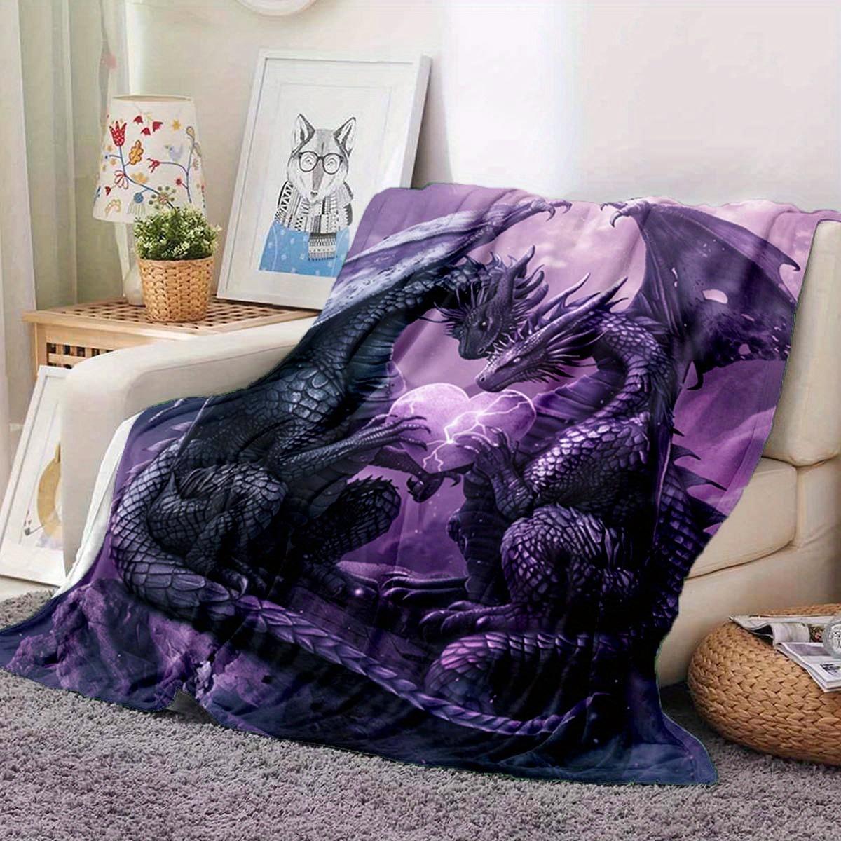 Purple Dragon Flannel Blanket – Intricate Double Dragon Design – Warm Cozy All-Season Throw – Perfect for Camping Sofa Bed 130x150cm51x59in
Purple Dragon Flannel Blanket – Intricate Double Dragon Design – Warm Cozy All-Season Throw – Perfect for Camping Sofa Bed 130x150cm51x59in