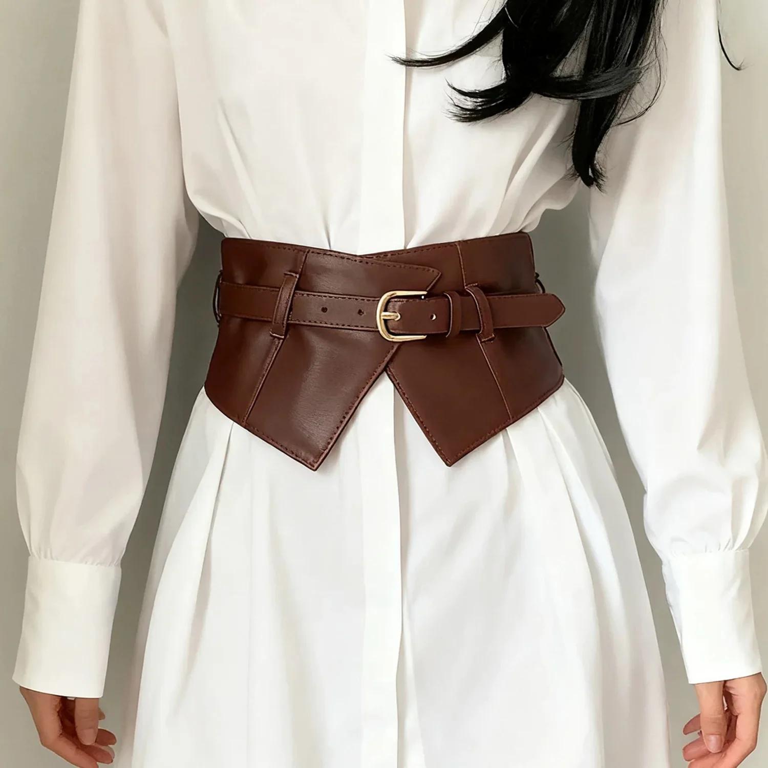 Fashion Retro Corset Wide Belts Faux Leather Slimming Body Shaping Girdle Belt for Women Elastic Tight High Waist for Daily Wear
Fashion Retro Corset Wide Belts Faux Leather Slimming Body Shaping Girdle Belt for Women Elastic Tight High Waist for Daily Wear