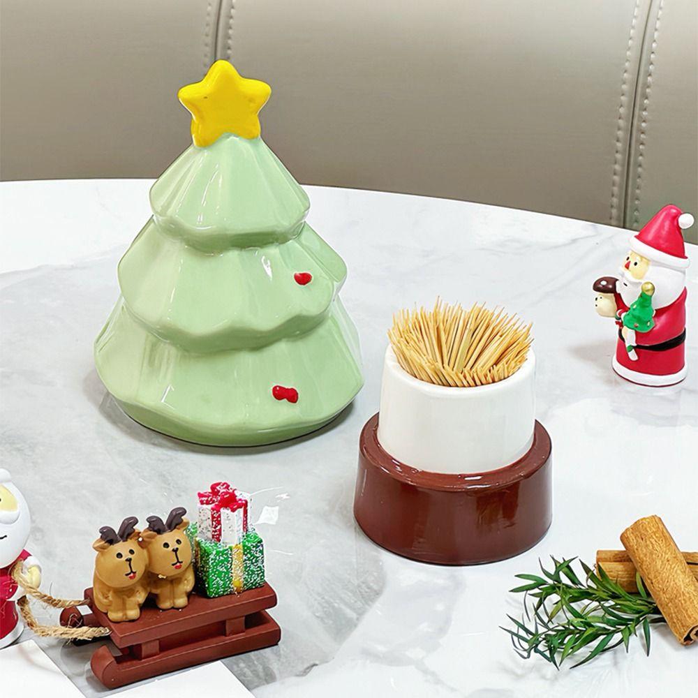 Christmas Tree Shaped Cute Toothpick Holders Creative Ceramic Toothpick Organizer Desktop Ornament зелёный
Christmas Tree Shaped Cute Toothpick Holders Creative Ceramic Toothpick Organizer Desktop Ornament зелёный