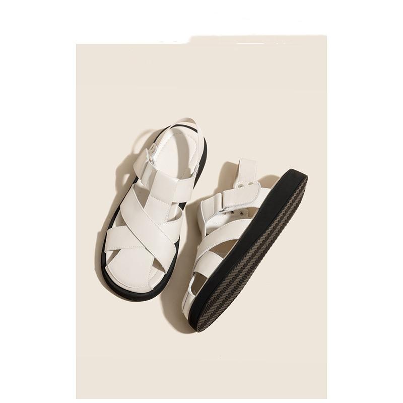 Baotou Roman sandals women s summer wear 2025 new fairy style with skirt flat bottom hollow pig cage shoes retro 40
Baotou Roman sandals women s summer wear 2025 new fairy style with skirt flat bottom hollow pig cage shoes retro 40