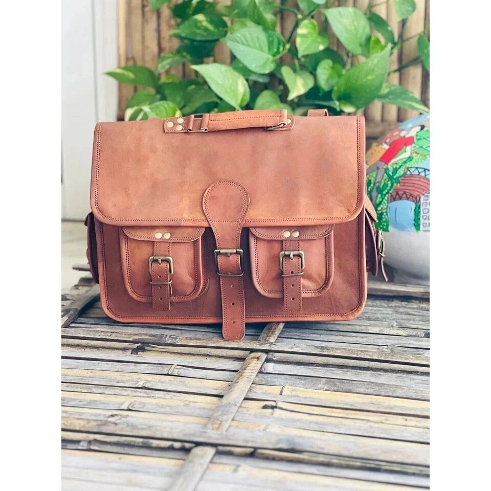 Handmade Luxury Leather Vintage Laptop Messenger Briefcase Bag Satchel 18 x 14 x 6 in коричневий
Handmade Luxury Leather Vintage Laptop Messenger Briefcase Bag Satchel 18 x 14 x 6 in коричневий