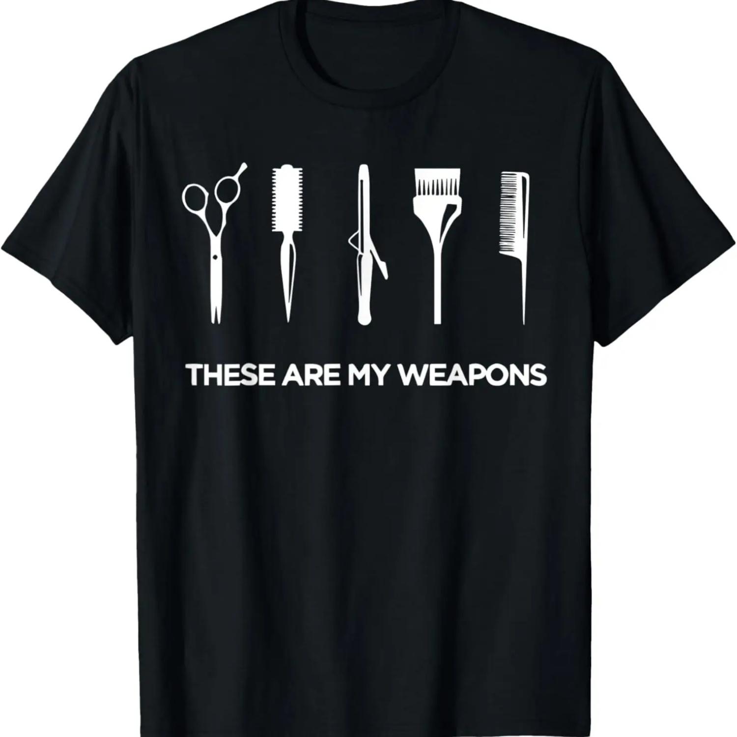 These are my weapons Funny Hairdresser Hairdressing tShirt T-Shirt S чёрный
These are my weapons Funny Hairdresser Hairdressing tShirt T-Shirt S чёрный