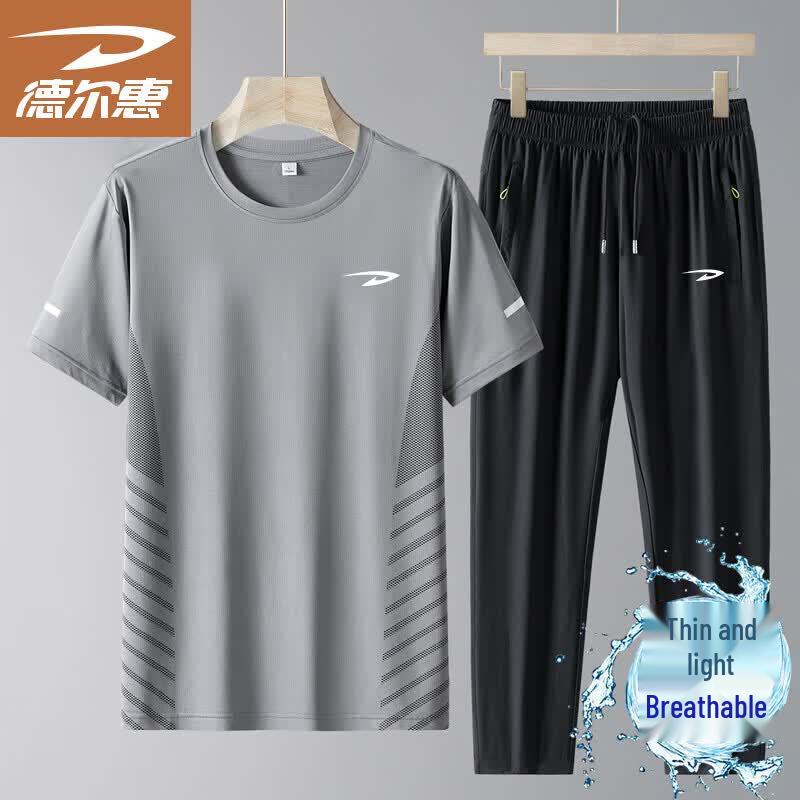 Men s Ice-Feel Breathable T-Shirt & Track Pants Set 4XL
Men s Ice-Feel Breathable T-Shirt & Track Pants Set 4XL