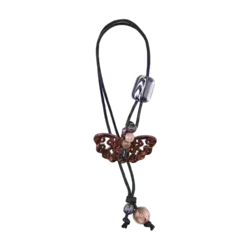 Stylish Adjustable Bird/Butterfly Pendant Necklace With Delicate Designs Black Cord Neckchain For Everyday Wear
Stylish Adjustable Bird/Butterfly Pendant Necklace With Delicate Designs Black Cord Neckchain For Everyday Wear