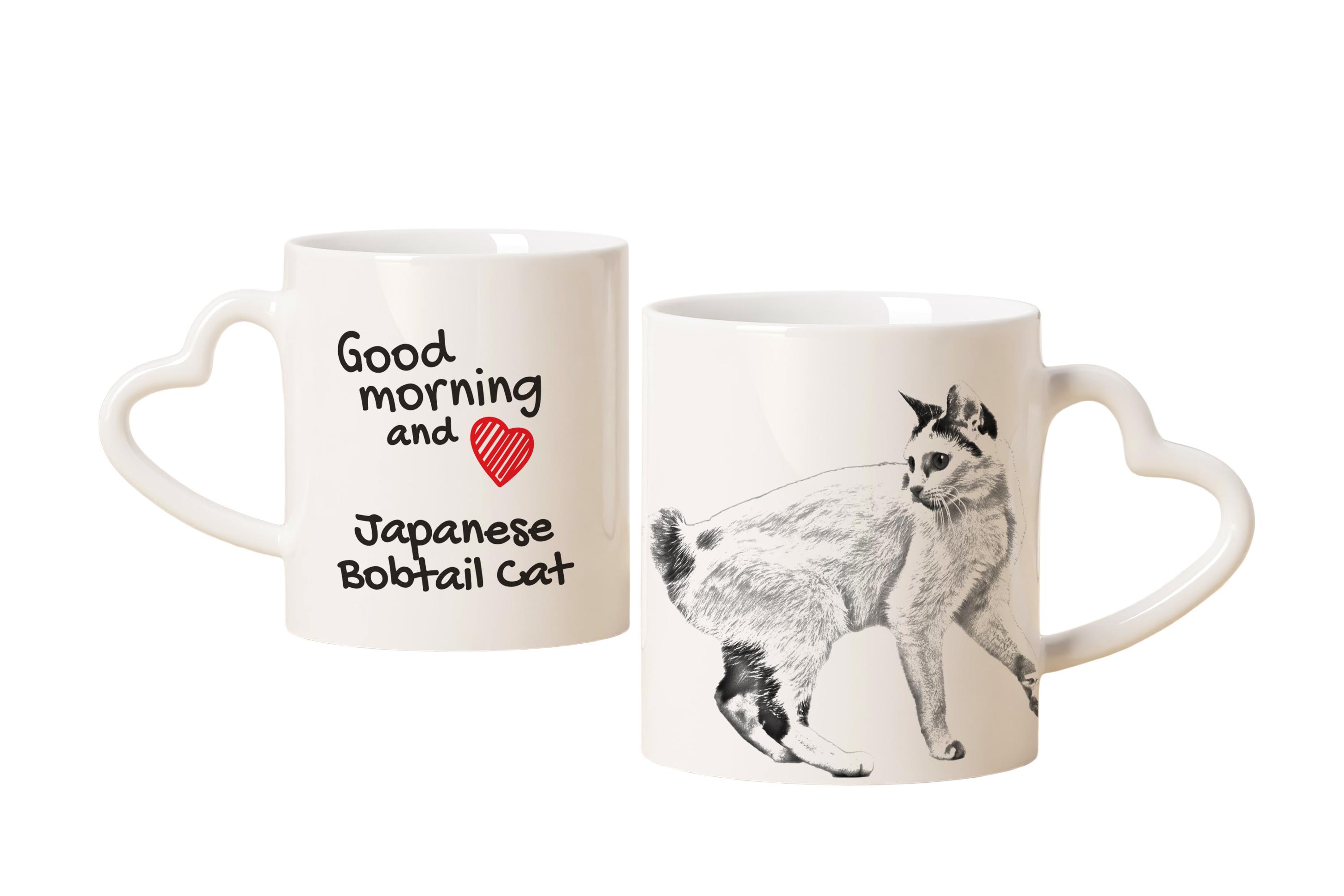 Japanese bobtail - cat mug, adorable heart-shaped handle mug, universal gift from Art-Dog brand білий
Japanese bobtail - cat mug, adorable heart-shaped handle mug, universal gift from Art-Dog brand білий