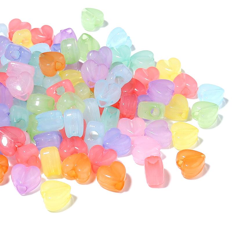 100pcs/Lot Candy Color Heart Shape Acrylic Beads for Jewelry Making Big Hole Beads Loose Beads Diy Bracelet Necklace for Child
100pcs/Lot Candy Color Heart Shape Acrylic Beads for Jewelry Making Big Hole Beads Loose Beads Diy Bracelet Necklace for Child