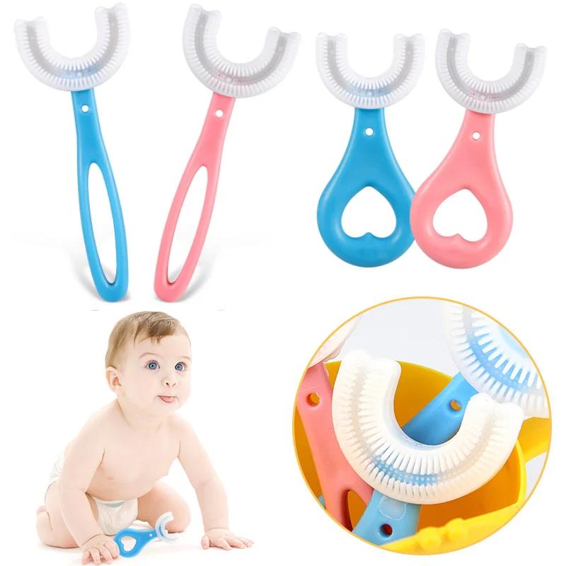Toothbrush Children 360 Degree U-shaped Child Toothbrush Teethers Brush Silicone Kids Teeth Oral Care Cleaning
Toothbrush Children 360 Degree U-shaped Child Toothbrush Teethers Brush Silicone Kids Teeth Oral Care Cleaning