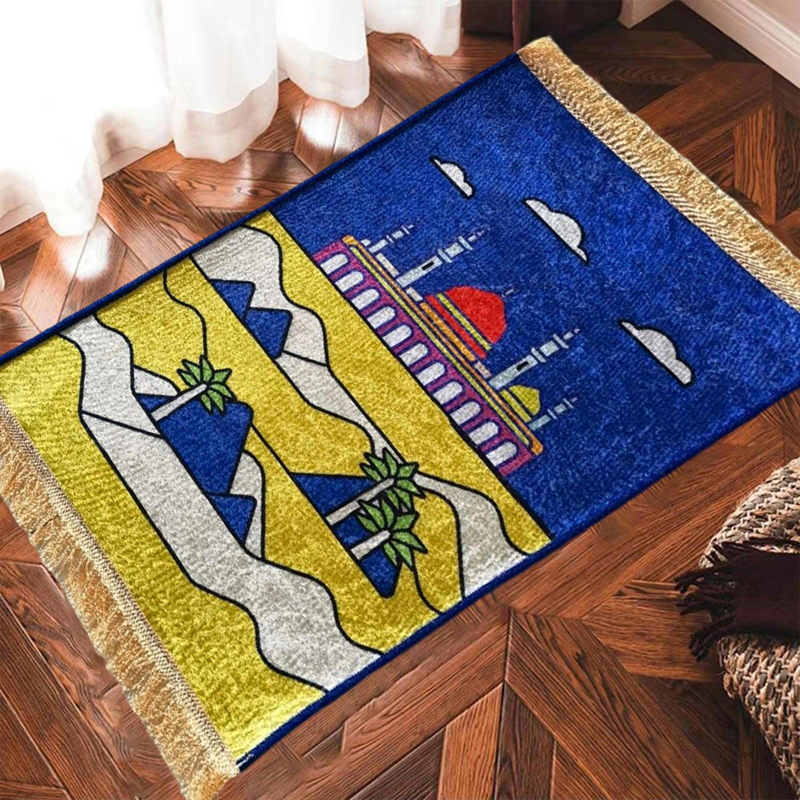 Cartoon Prayer Rug Worship Salad Carpet Kids Mat Padded Muslim for Bedroom темно-синього кольору
Cartoon Prayer Rug Worship Salad Carpet Kids Mat Padded Muslim for Bedroom темно-синього кольору