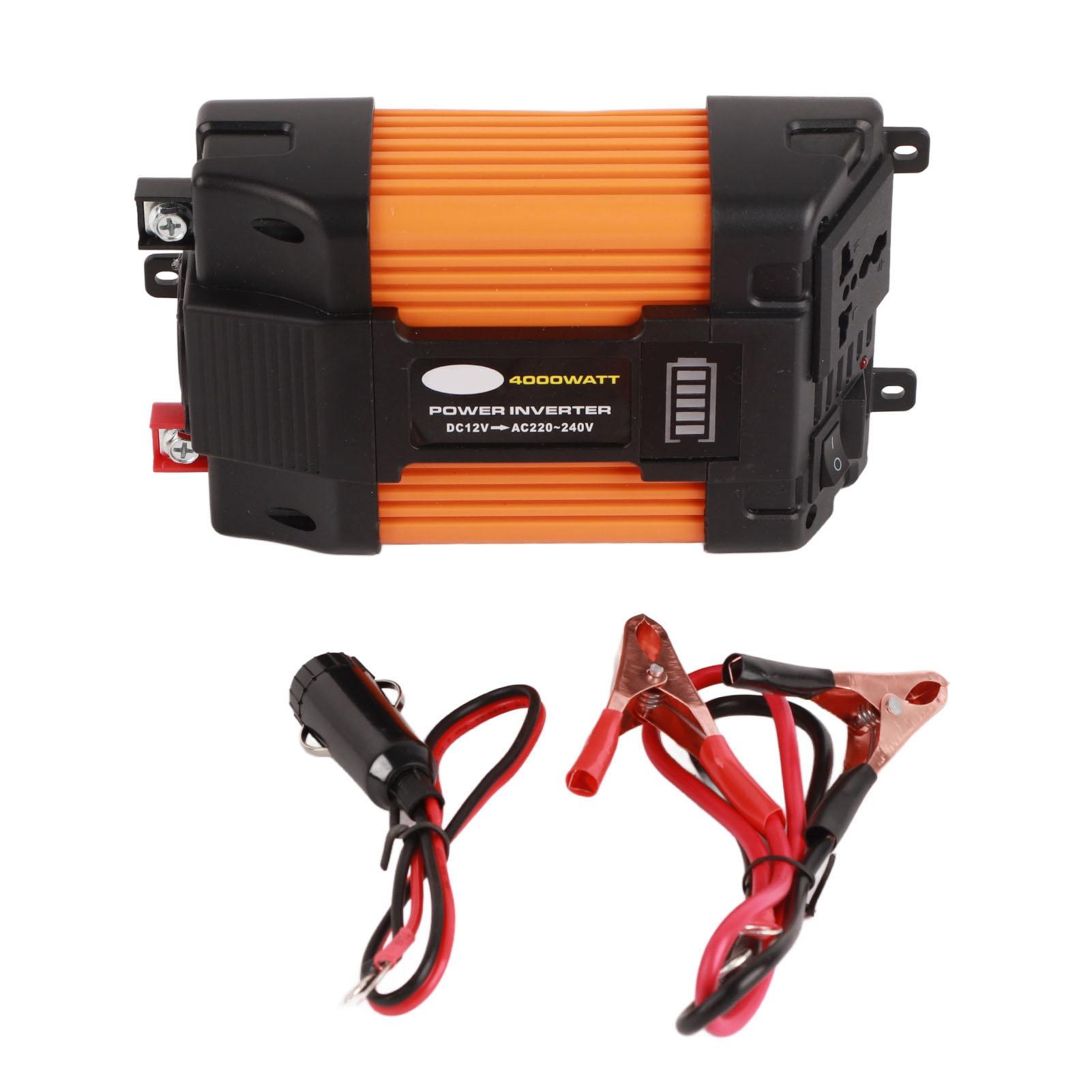4000W Modified Sine Wave Inverter Vehicle Solar Inverter with LED Battery Display Screen Dual USB Ports DC12V to AC230V
4000W Modified Sine Wave Inverter Vehicle Solar Inverter with LED Battery Display Screen Dual USB Ports DC12V to AC230V