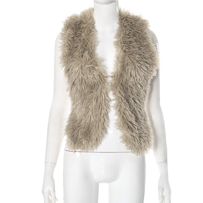 European Style 2025 Autumn/Winter Sexy Open Back Halter Top with Fur Collar L
European Style 2025 Autumn/Winter Sexy Open Back Halter Top with Fur Collar L