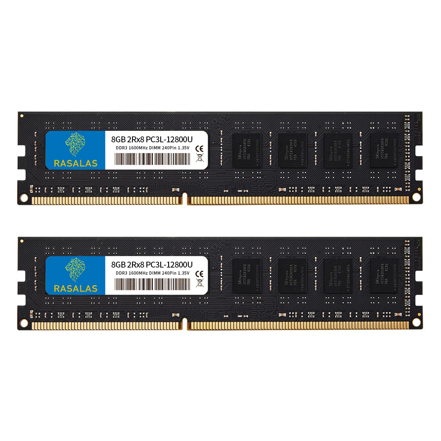 16GB 8GBx2 UDIMM Desktop PC memory 240Pin Voltage compatible RAM DDR3-1600 PC3-12800U PC3L-12800 1.5V & 1.5V
16GB 8GBx2 UDIMM Desktop PC memory 240Pin Voltage compatible RAM DDR3-1600 PC3-12800U PC3L-12800 1.5V & 1.5V