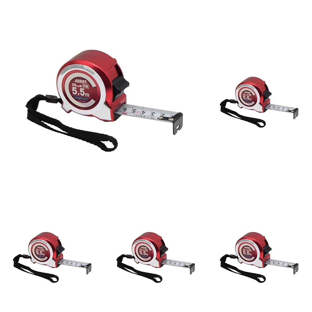 Takagi ASSIST Compact Convex II Tape Measure, 25mm x 5.5m, CS2-2555, Measuring Tool (x 5)
Takagi ASSIST Compact Convex II Tape Measure, 25mm x 5.5m, CS2-2555, Measuring Tool (x 5)