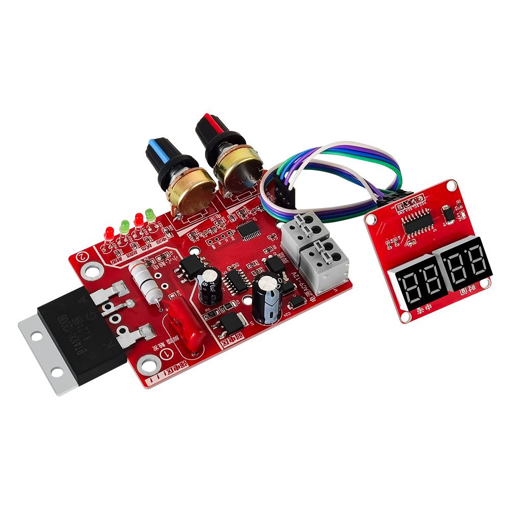 Spot Welding Machine Control Board, Adjust Time Current Digital Display MCU Spot Welding Machine DIY Control Board 40A
Spot Welding Machine Control Board, Adjust Time Current Digital Display MCU Spot Welding Machine DIY Control Board 40A