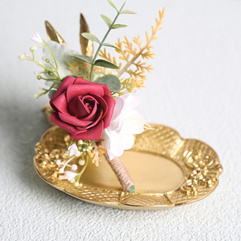 Artificial Wedding Boutonniere Silk Cloth Flower Buttonhole Corsage Wedding Decoration D
Artificial Wedding Boutonniere Silk Cloth Flower Buttonhole Corsage Wedding Decoration D
