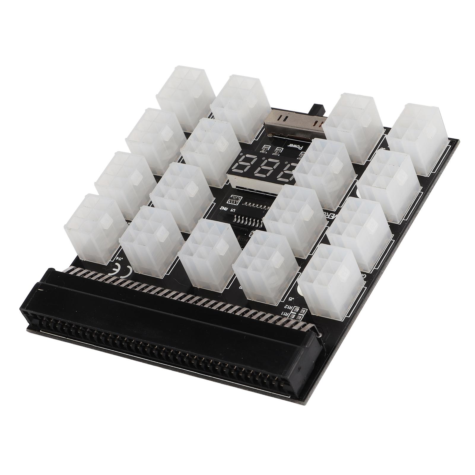 Breakout Board Power Supply Server Adapter 17 Ports 6 Pin LED Voltage Display Accessory
Breakout Board Power Supply Server Adapter 17 Ports 6 Pin LED Voltage Display Accessory