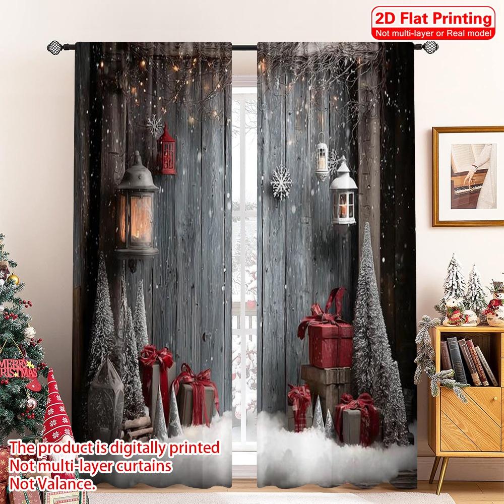 Set Of 2 Flat Printing Merry Christmas Popular Window Drapes Versatile Polyester Without Electricity Spring Party Curtains Made W100*H70(CM)-Rod Pocket&2PCS
Set Of 2 Flat Printing Merry Christmas Popular Window Drapes Versatile Polyester Without Electricity Spring Party Curtains Made W100*H70(CM)-Rod Pocket&2PCS