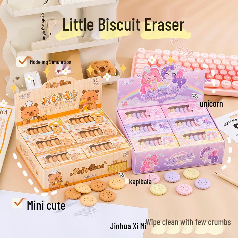 Realistic Cartoon Biscuit Eraser for Kids - Clean, Crumb-Free, High-Quality Gift in Box Capybara Single Box
Realistic Cartoon Biscuit Eraser for Kids - Clean, Crumb-Free, High-Quality Gift in Box Capybara Single Box