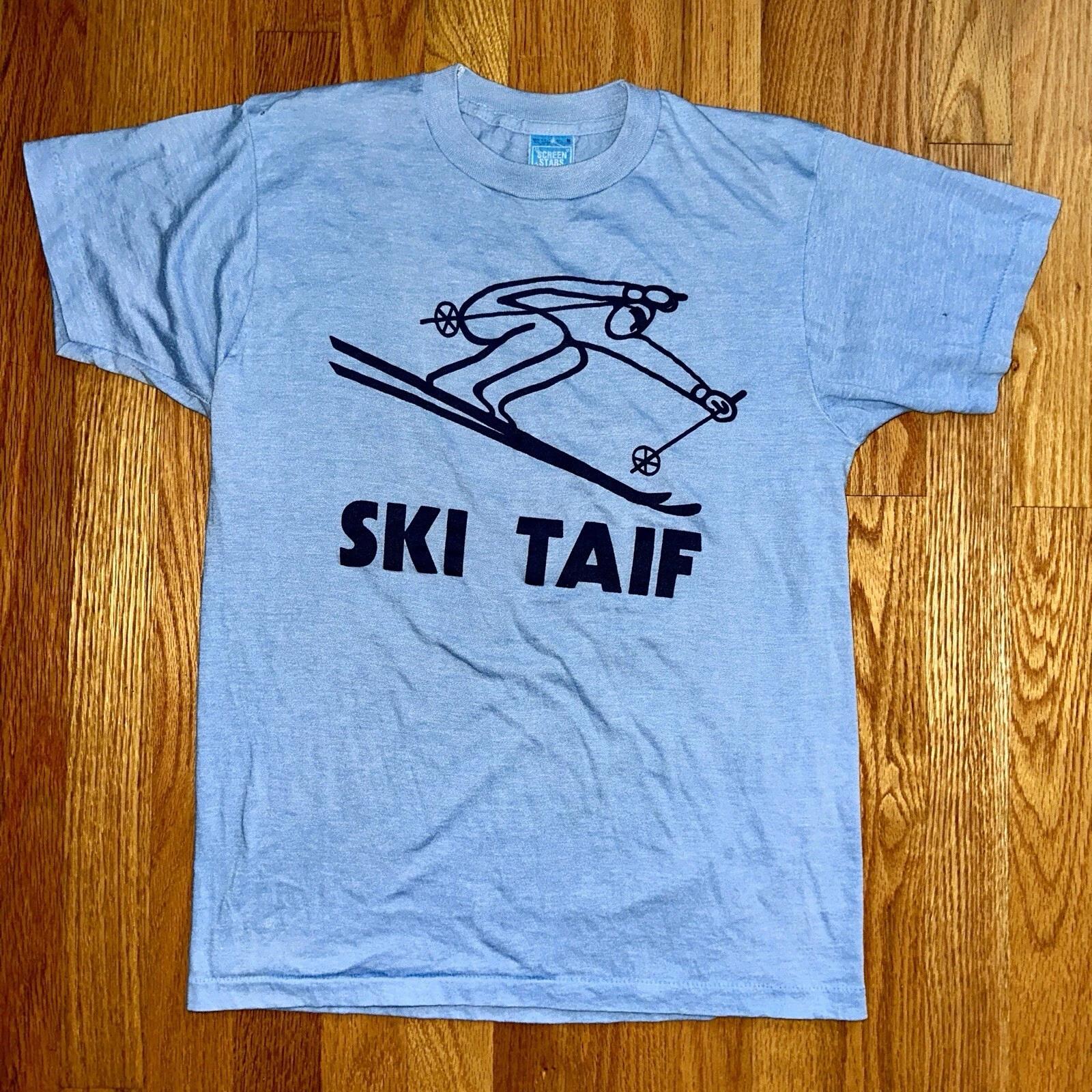 Ski Taif Rare VTG Screen Stars T Shirt 1970s 70s 80s Blue Sports Training Snow 4XL
Ski Taif Rare VTG Screen Stars T Shirt 1970s 70s 80s Blue Sports Training Snow 4XL