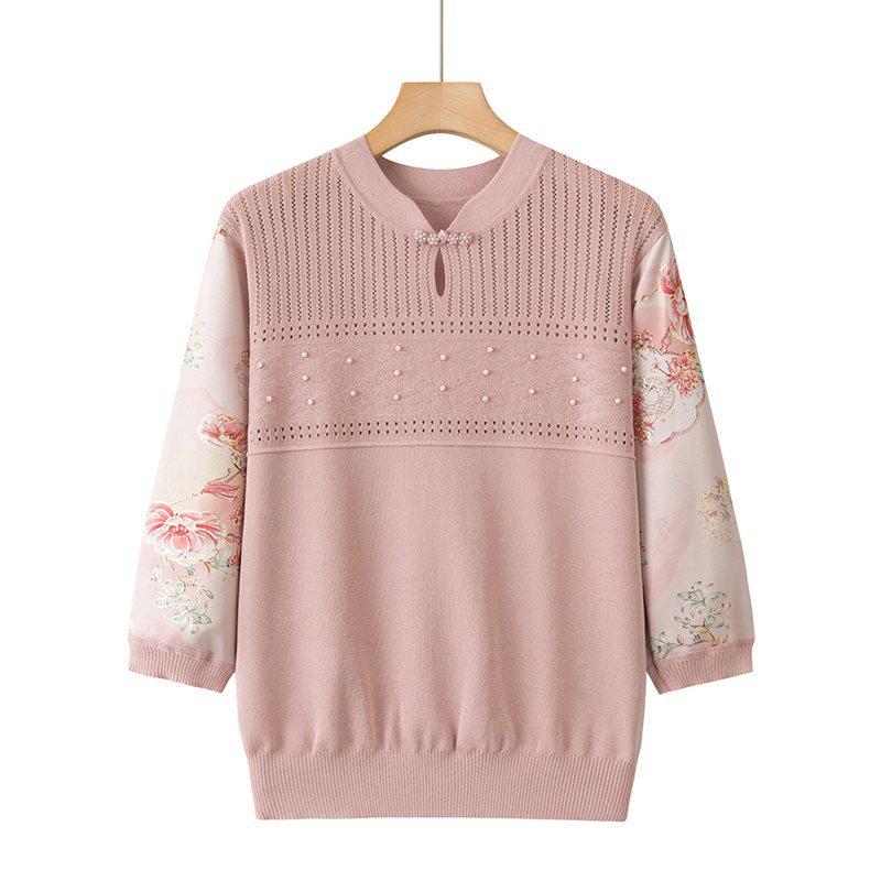2026 Stylish Ice Silk Knitwear T-shirt for Middle-Aged & Elderly Women - Grandma s Summer Top 2XL (105-120 Jin)
2026 Stylish Ice Silk Knitwear T-shirt for Middle-Aged & Elderly Women - Grandma s Summer Top 2XL (105-120 Jin)