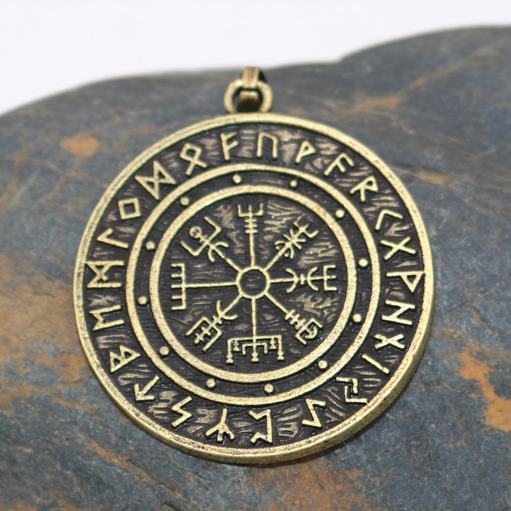 Viking Compass Rune Pendant Necklace Stainless Steel Jewelry for Men Women
Viking Compass Rune Pendant Necklace Stainless Steel Jewelry for Men Women