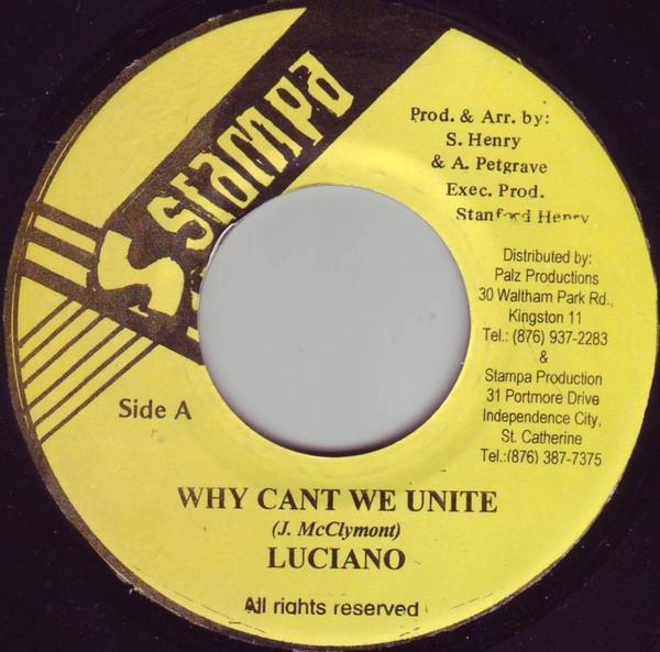 7inch Record LUCIANO - Why Cant We Unite NONE Stampa 2002 Jamaica Reggae, Ska & Dub Used
7inch Record LUCIANO - Why Cant We Unite NONE Stampa 2002 Jamaica Reggae, Ska & Dub Used