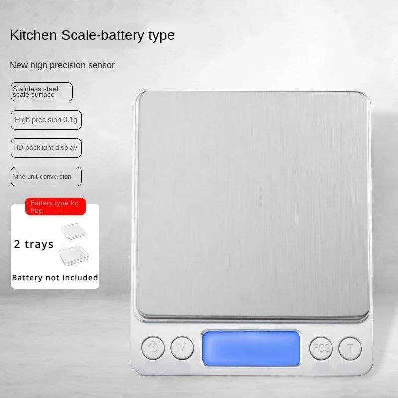 Kitchen Digital Kitchen Scale Stainless Steel Grams of Gold 3000g Precision Weight Electronics Balance Jewelry Measuring Tools
Kitchen Digital Kitchen Scale Stainless Steel Grams of Gold 3000g Precision Weight Electronics Balance Jewelry Measuring Tools