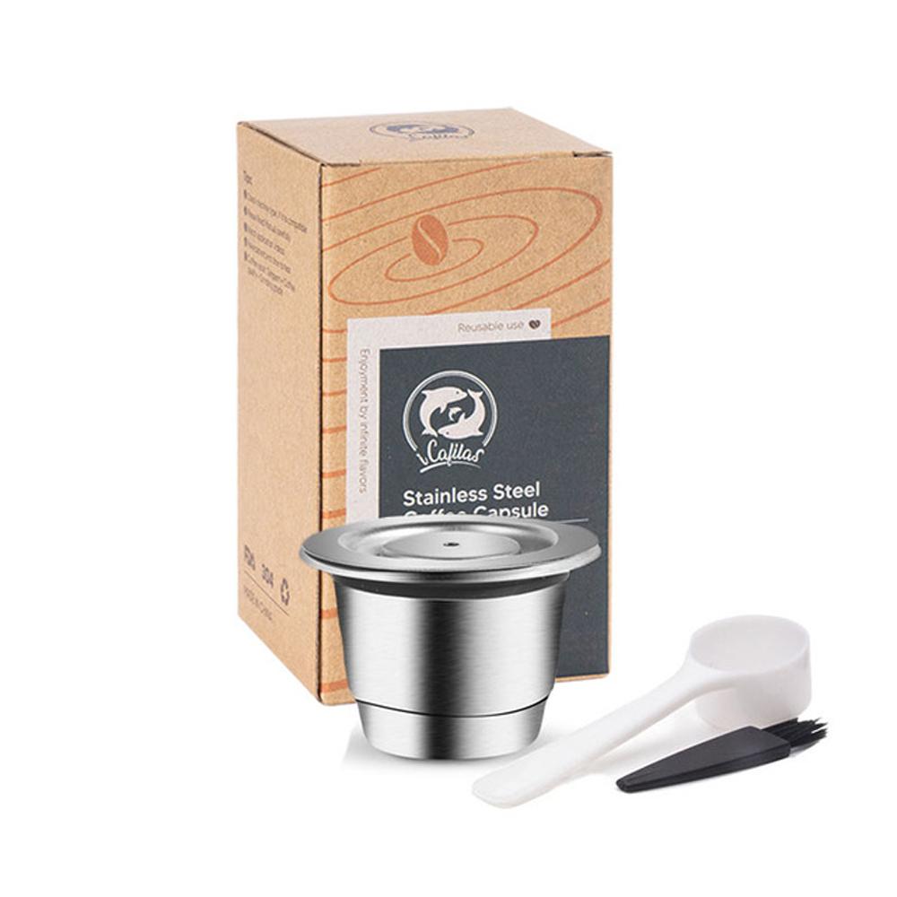 For Nespresso Reusable Coffee Capsule Stainless Steel Crema Espresso Refillable Filters Pod Fit Inissia Pixie Essenza Mini Maker
For Nespresso Reusable Coffee Capsule Stainless Steel Crema Espresso Refillable Filters Pod Fit Inissia Pixie Essenza Mini Maker