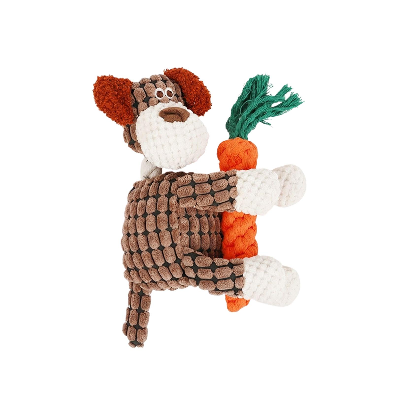 Durable Plush Dog Toy with Squeaker Soft Stuffed Chew Toy for Pets Interactive Play and Teeth Cleaning Suitable for Small Medium Large Dogs One Size коричневый
Durable Plush Dog Toy with Squeaker Soft Stuffed Chew Toy for Pets Interactive Play and Teeth Cleaning Suitable for Small Medium Large Dogs One Size коричневый