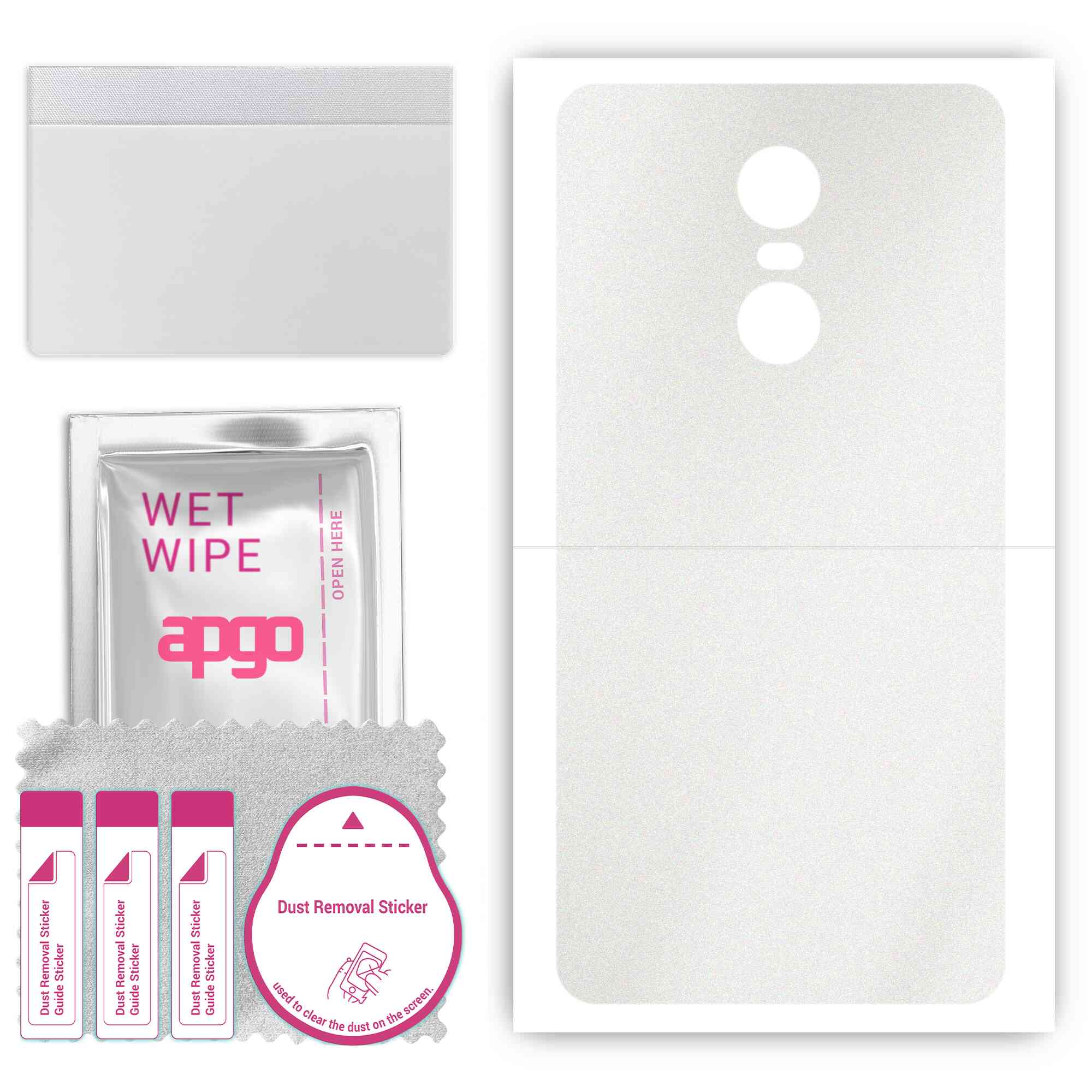 apgo Protective Skin Sticker for the back compatible with Lenovo K6, Wrap Film, Foil, Vinyl - Pattern Matte Transparent
apgo Protective Skin Sticker for the back compatible with Lenovo K6, Wrap Film, Foil, Vinyl - Pattern Matte Transparent