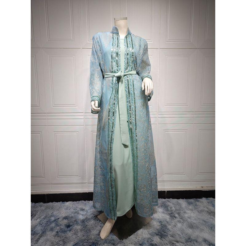 Комплект из двух предметов: жилет с пайетками, юбка, кардиган. Индонезия, Ближний Восток, арабский, Дубай, Турция, костюм, юбка, платье-костюм Light green XXL
Комплект из двух предметов: жилет с пайетками, юбка, кардиган. Индонезия, Ближний Восток, арабский, Дубай, Турция, костюм, юбка, платье-костюм Light green XXL