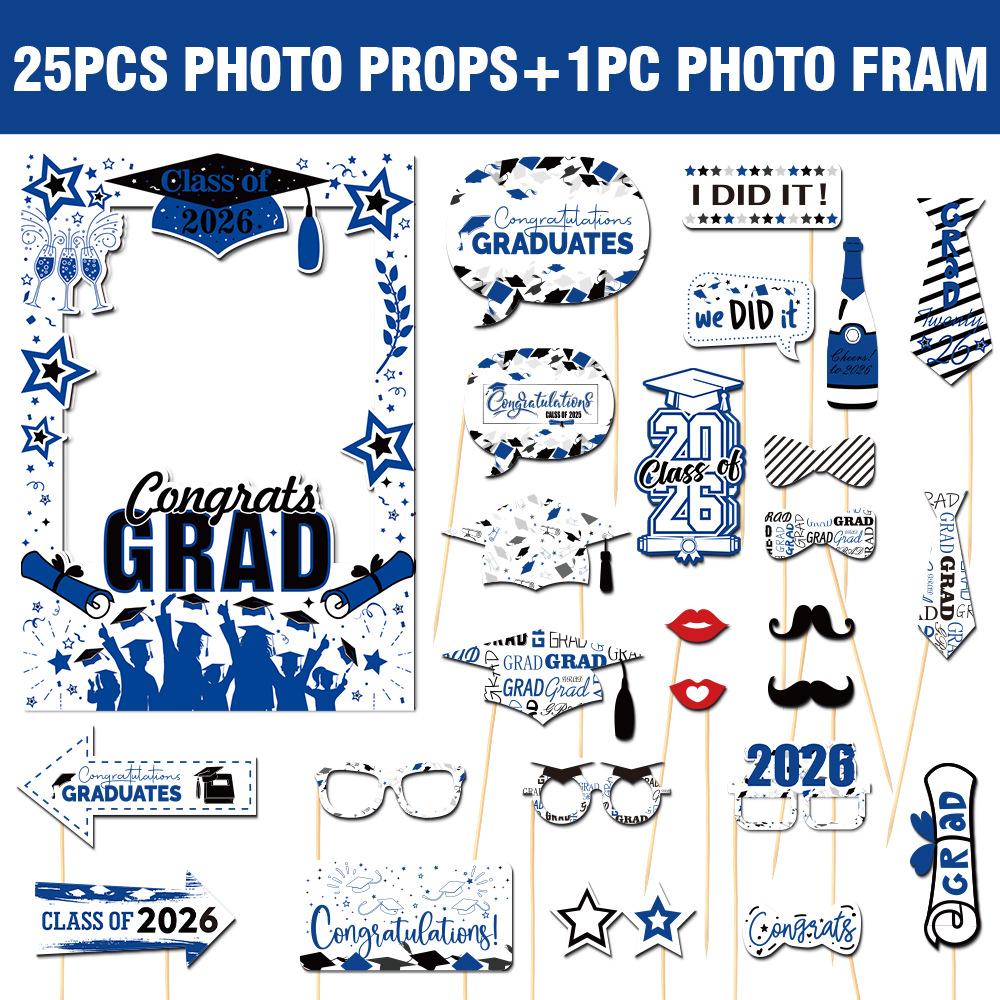 2026 New Graduation Season Decor Paper Photo Frame Photo Booth Props Graduation Ceremony Party Supplies
2026 New Graduation Season Decor Paper Photo Frame Photo Booth Props Graduation Ceremony Party Supplies