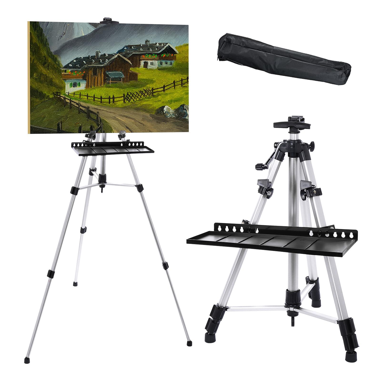 PATIKIL Artist Easel Stand Мольберт для рисования на холсте со съемным подносом Металлический штатив Мольберт с регулируемой высотой 51 см для рисования Серебро cm-155
PATIKIL Artist Easel Stand Мольберт для рисования на холсте со съемным подносом Металлический штатив Мольберт с регулируемой высотой 51 см для рисования Серебро cm-155