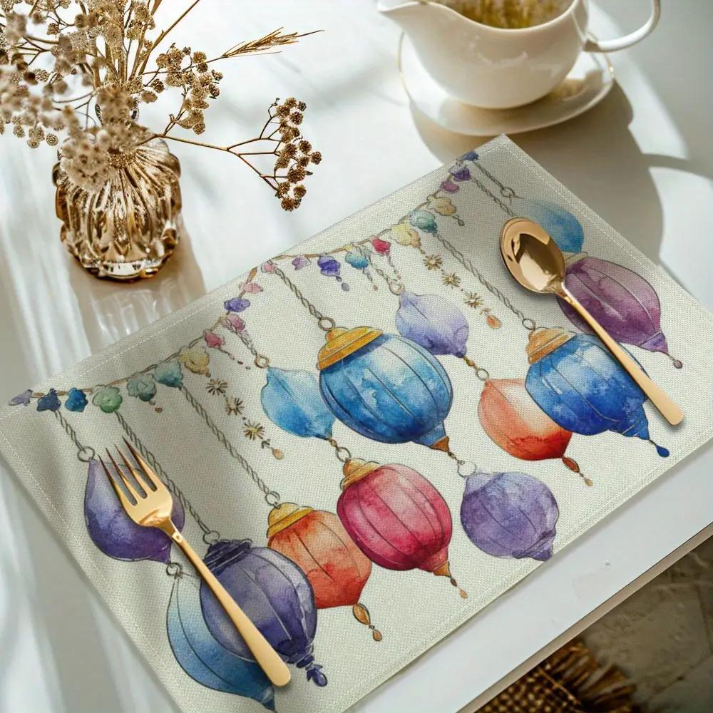 2D Flat, Ramadan, Eid Al-Fitr, Eid Al Adha, Tablecover Moon Lamp Printed Placemats, Table Mats 6PC 30X45cm
2D Flat, Ramadan, Eid Al-Fitr, Eid Al Adha, Tablecover Moon Lamp Printed Placemats, Table Mats 6PC 30X45cm