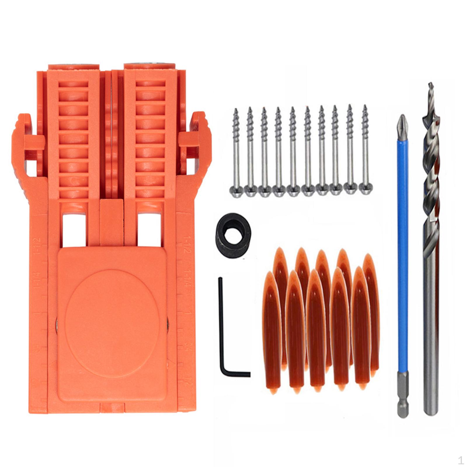 Adjustable Woodworking Angle Pocket Hole , diy Craft Premium Inclined for Men 1 Set
Adjustable Woodworking Angle Pocket Hole , diy Craft Premium Inclined for Men 1 Set