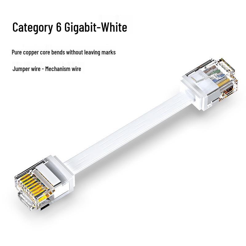 32AWG Cat6a Flat Network Cable 10 Gigabit Oxygen-Free Copper Extension Wire 0.2M
32AWG Cat6a Flat Network Cable 10 Gigabit Oxygen-Free Copper Extension Wire 0.2M