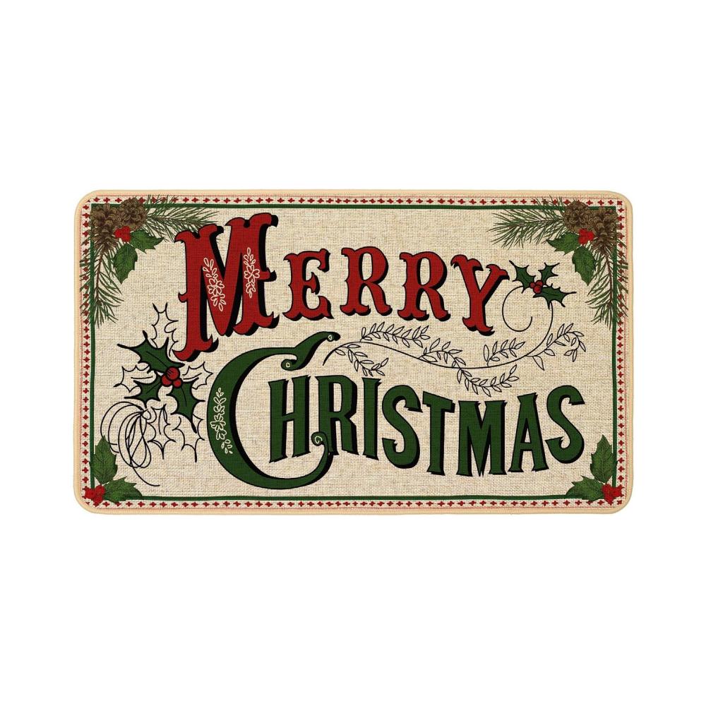 VIKAMA Christmas Happy Floor Mat Holiday Decorative Front Door Mat Indoor and Outdoor Non-slip Floor Mat Entrance Carpet 40x60cm 16x24inch
VIKAMA Christmas Happy Floor Mat Holiday Decorative Front Door Mat Indoor and Outdoor Non-slip Floor Mat Entrance Carpet 40x60cm 16x24inch