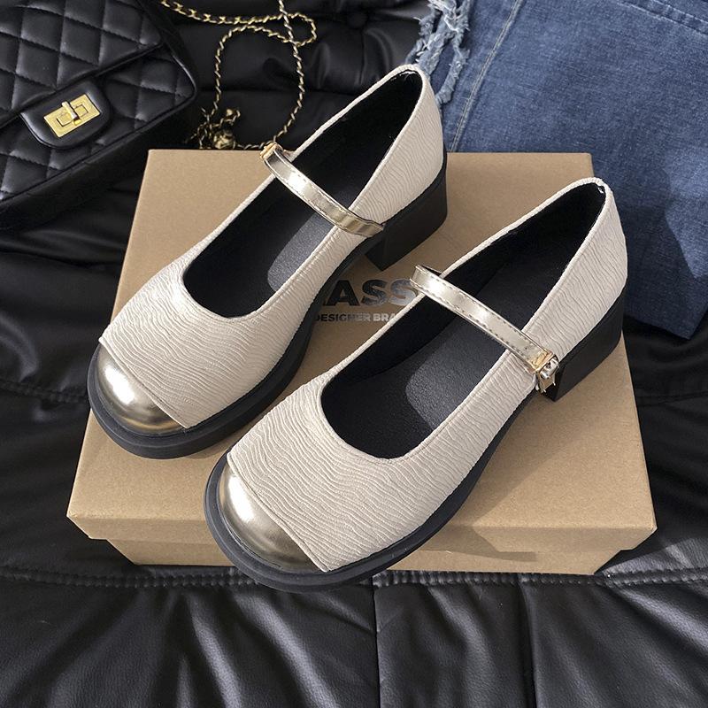 Mary Jane women s shoes summer and autumn new popular Xiaoxiang single shoes women s versatile thick heel evening shoes 35
Mary Jane women s shoes summer and autumn new popular Xiaoxiang single shoes women s versatile thick heel evening shoes 35