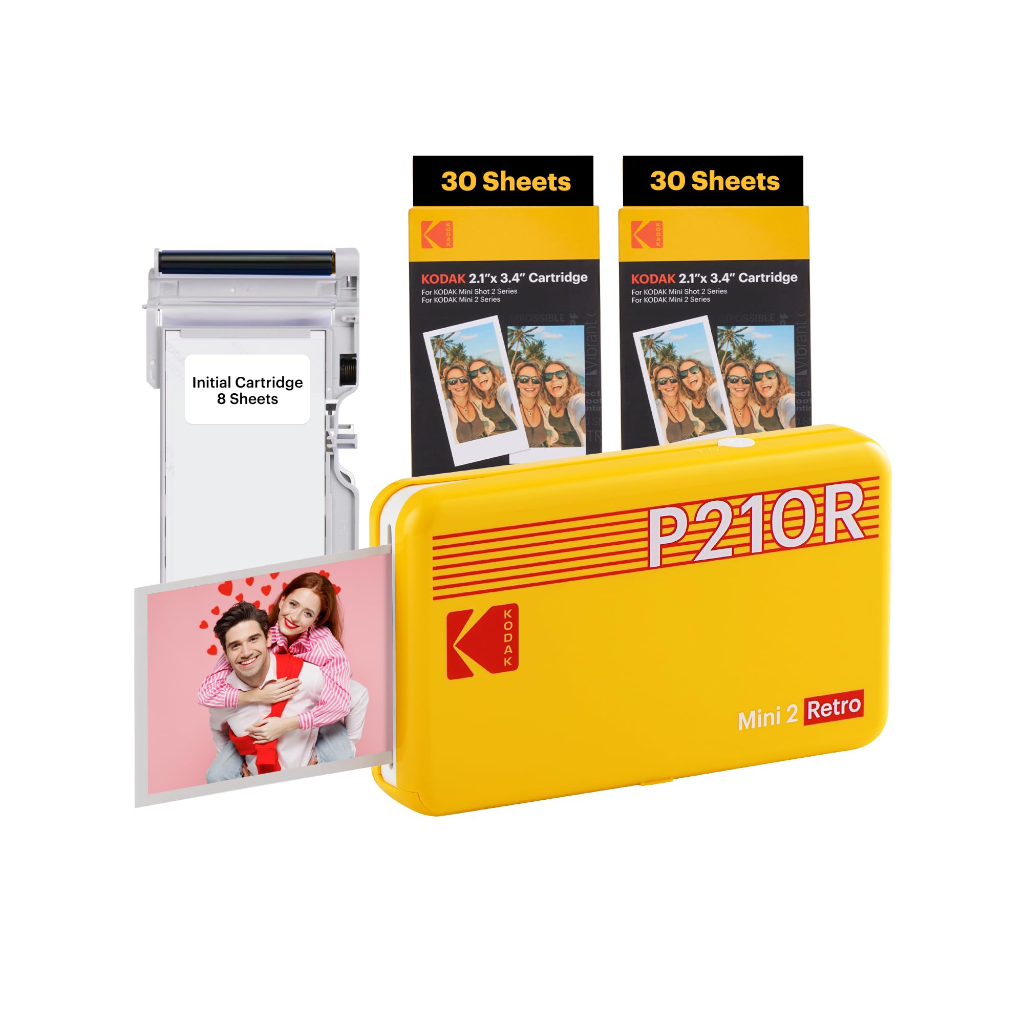 Принтер для смартфонів Kodak Mini 2 Retro 4PASS 8 принтерів 60 аркушів жовтий Принтер/миттєвий принтер/Instax (5,3х8,6 см) + + пучок, жовтий
Принтер для смартфонів Kodak Mini 2 Retro 4PASS 8 принтерів 60 аркушів жовтий Принтер/миттєвий принтер/Instax (5,3х8,6 см) + + пучок, жовтий