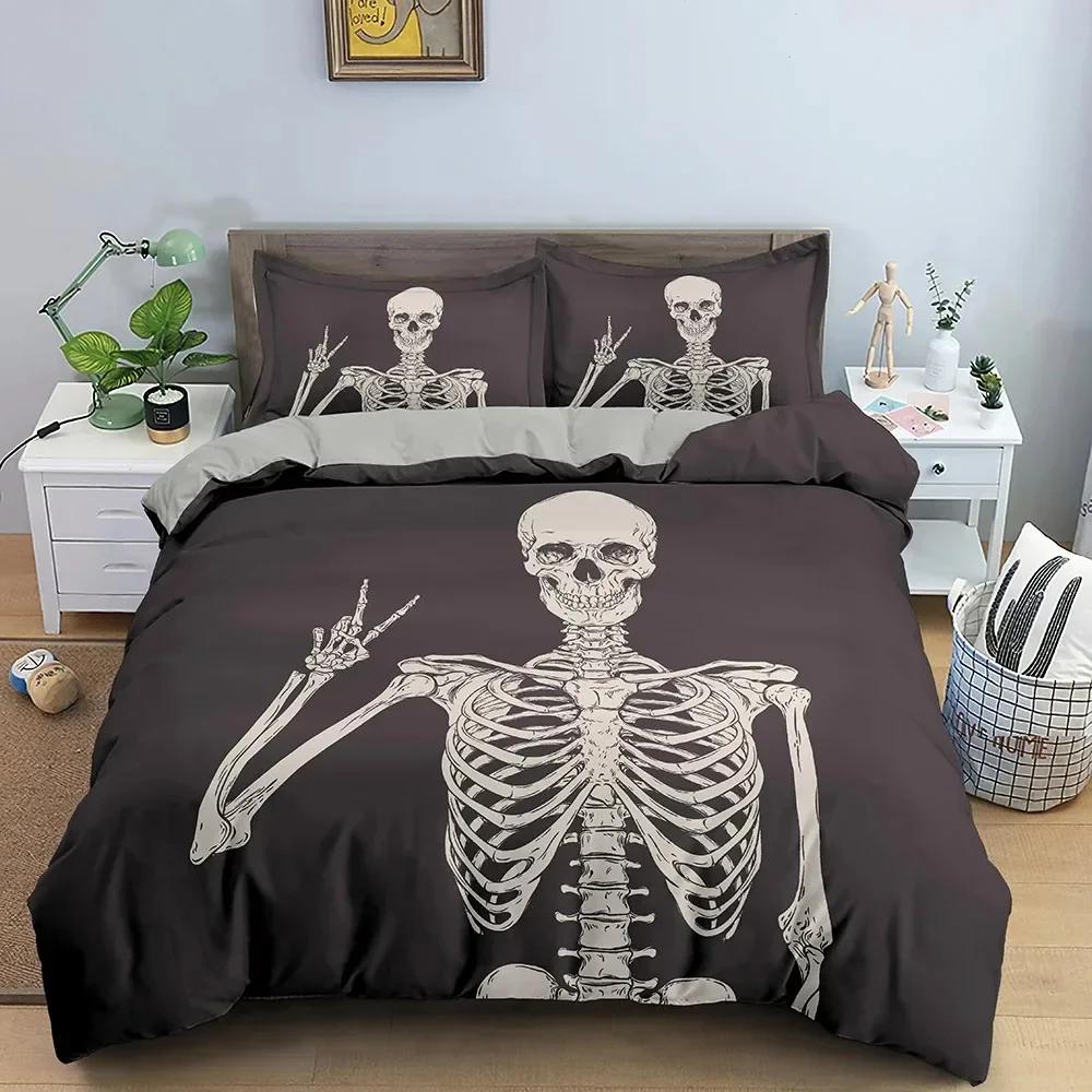3D Skull Skeleton 3D Duvet Cover Bedding Set Comforter Linen Pillowcases Home Decor Single Double Twin King Queen 70x133cm
3D Skull Skeleton 3D Duvet Cover Bedding Set Comforter Linen Pillowcases Home Decor Single Double Twin King Queen 70x133cm