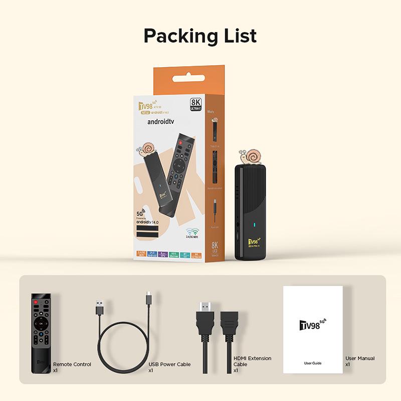 8K Android 14 TV Box with Bluetooth - H313 Model 1GB+8GB
8K Android 14 TV Box with Bluetooth - H313 Model 1GB+8GB