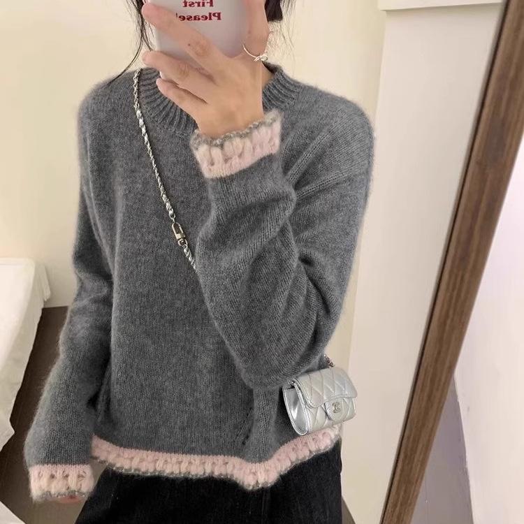 Arctic velvet washing water, lace crew neck knitted sweater for women s autumn and winter inner sweater design feeling lazy and relaxed One size сірий колір
Arctic velvet washing water, lace crew neck knitted sweater for women s autumn and winter inner sweater design feeling lazy and relaxed One size сірий колір